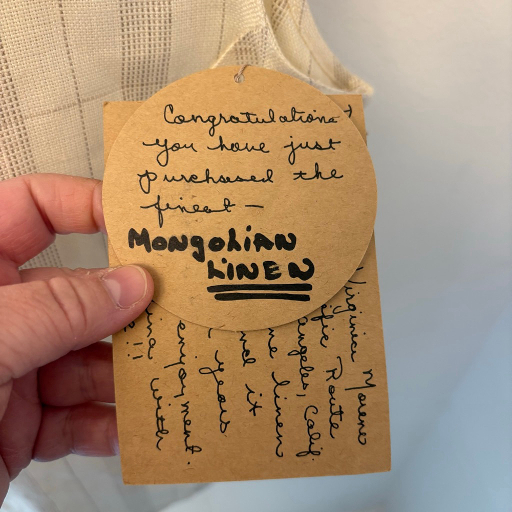 Paul Reid by Virginia Moreno Mongolian Linen Blouse Small Natural - Picture 4 of 7